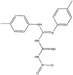 N-[(2-hydroxy-2-oxidohydrazino)(imino)methyl]-N',N''-bis(4-methylphenyl)guanidine Struktur