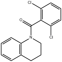 1-(2,6-dichlorobenzoyl)-1,2,3,4-tetrahydroquinoline Struktur