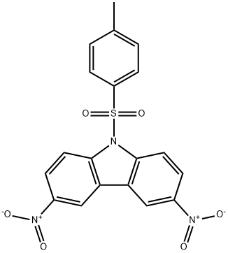 3,6-bisnitro-9-[(4-methylphenyl)sulfonyl]-9H-carbazole Struktur