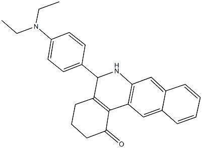 5-[4-(diethylamino)phenyl]-3,4,5,6-tetrahydrobenzo[b]phenanthridin-1(2H)-one Struktur