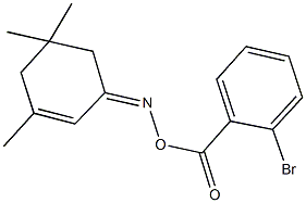 3,5,5-trimethyl-2-cyclohexen-1-one O-(2-bromobenzoyl)oxime Struktur