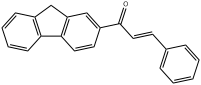 1-(9H-fluoren-2-yl)-3-phenyl-2-propen-1-one Struktur