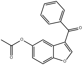 3-benzoyl-1-benzofuran-5-yl acetate Struktur