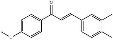 3-(3,4-dimethylphenyl)-1-(4-methoxyphenyl)-2-propen-1-one Struktur