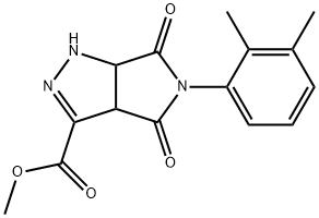 methyl 5-(2,3-dimethylphenyl)-4,6-dioxo-1,3a,4,5,6,6a-hexahydropyrrolo[3,4-c]pyrazole-3-carboxylate Struktur