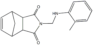 4-(2-toluidinomethyl)-4-azatricyclo[5.2.1.0~2,6~]dec-8-ene-3,5-dione Struktur