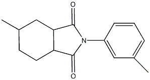 5-methyl-2-(3-methylphenyl)hexahydro-1H-isoindole-1,3(2H)-dione Struktur