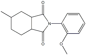 2-(2-methoxyphenyl)-5-methylhexahydro-1H-isoindole-1,3(2H)-dione Struktur