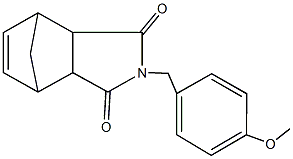 4-(4-methoxybenzyl)-4-azatricyclo[5.2.1.0~2,6~]dec-8-ene-3,5-dione Struktur