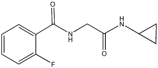 N-[2-(cyclopropylamino)-2-oxoethyl]-2-fluorobenzamide Struktur