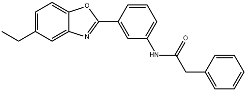 N-[3-(5-ethyl-1,3-benzoxazol-2-yl)phenyl]-2-phenylacetamide Struktur