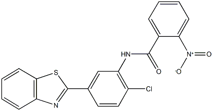 N-[5-(1,3-benzothiazol-2-yl)-2-chlorophenyl]-2-nitrobenzamide Struktur