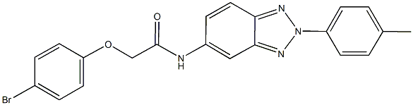 2-(4-bromophenoxy)-N-[2-(4-methylphenyl)-2H-1,2,3-benzotriazol-5-yl]acetamide Struktur