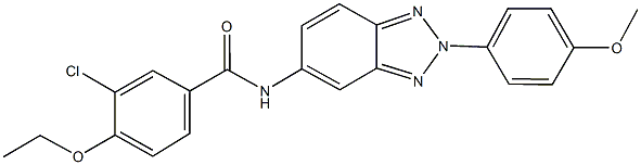 3-chloro-4-ethoxy-N-[2-(4-methoxyphenyl)-2H-1,2,3-benzotriazol-5-yl]benzamide Struktur