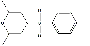 2,6-dimethyl-4-[(4-methylphenyl)sulfonyl]morpholine Struktur