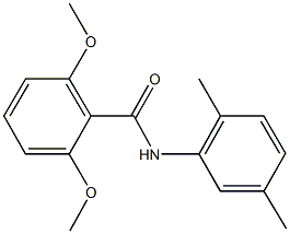 N-(2,5-dimethylphenyl)-2,6-dimethoxybenzamide Struktur