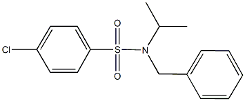 N-benzyl-4-chloro-N-isopropylbenzenesulfonamide Struktur