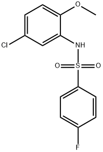 N-(5-chloro-2-methoxyphenyl)-4-fluorobenzenesulfonamide Struktur