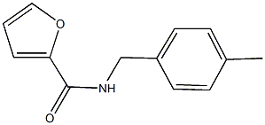 N-(4-methylbenzyl)-2-furamide Struktur