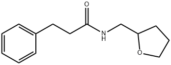 3-phenyl-N-(tetrahydro-2-furanylmethyl)propanamide Struktur