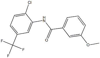 N-[2-chloro-5-(trifluoromethyl)phenyl]-3-methoxybenzamide Struktur