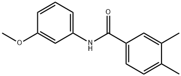 N-(3-methoxyphenyl)-3,4-dimethylbenzamide Struktur