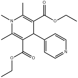 diethyl 1,2,6-trimethyl-1,4-dihydro-4,4'-bipyridine-3,5-dicarboxylate Struktur