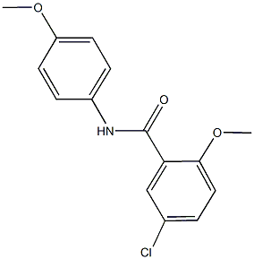 5-chloro-2-methoxy-N-(4-methoxyphenyl)benzamide Struktur