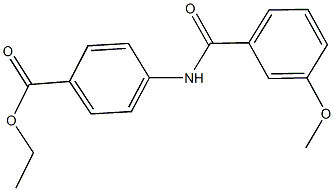 ethyl 4-[(3-methoxybenzoyl)amino]benzoate Struktur