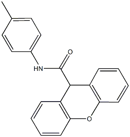 N-(4-methylphenyl)-9H-xanthene-9-carboxamide Struktur