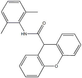 N-(2,6-dimethylphenyl)-9H-xanthene-9-carboxamide Struktur