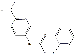 N-(4-sec-butylphenyl)-2-phenoxyacetamide Struktur