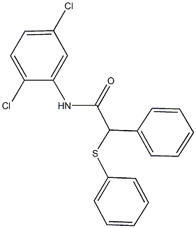 N-(2,5-dichlorophenyl)-2-phenyl-2-(phenylsulfanyl)acetamide Struktur