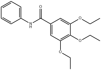 3,4,5-triethoxy-N-phenylbenzamide Struktur