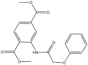 dimethyl 2-[(phenoxyacetyl)amino]terephthalate Struktur