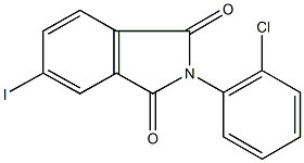 2-(2-chlorophenyl)-5-iodo-1H-isoindole-1,3(2H)-dione Struktur