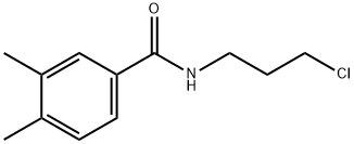 N-(3-chloropropyl)-3,4-dimethylbenzamide Struktur