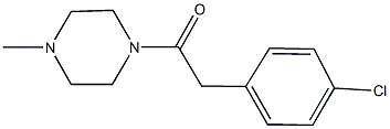 1-[(4-chlorophenyl)acetyl]-4-methylpiperazine Struktur