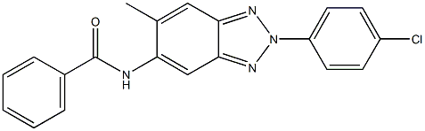 N-[2-(4-chlorophenyl)-6-methyl-2H-1,2,3-benzotriazol-5-yl]benzamide Struktur