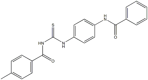 N-[4-({[(4-methylbenzoyl)amino]carbothioyl}amino)phenyl]benzamide Struktur