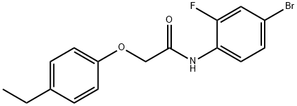 N-(4-bromo-2-fluorophenyl)-2-(4-ethylphenoxy)acetamide Struktur