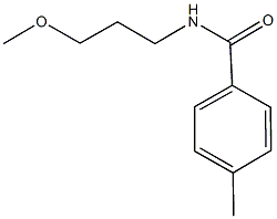 N-(3-methoxypropyl)-4-methylbenzamide Struktur