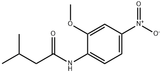 N-{4-nitro-2-methoxyphenyl}-3-methylbutanamide Struktur