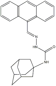 9-anthracenecarbaldehyde N-(1-adamantyl)semicarbazone Struktur