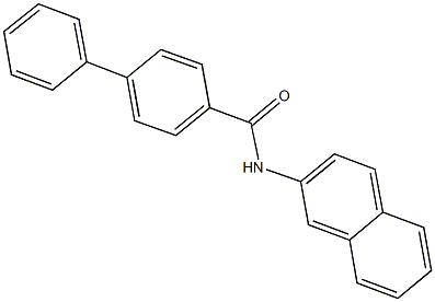 N-(2-naphthyl)[1,1'-biphenyl]-4-carboxamide Struktur