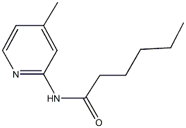 N-(4-methyl-2-pyridinyl)hexanamide Struktur