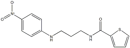 N-(3-{4-nitroanilino}propyl)-2-thiophenecarboxamide Struktur