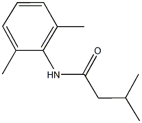 N-(2,6-dimethylphenyl)-3-methylbutanamide Struktur