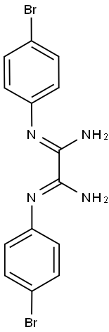 N'~1~,N'~2~-bis(4-bromophenyl)ethanediimidamide Struktur