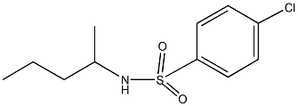 4-chloro-N-(1-methylbutyl)benzenesulfonamide Struktur